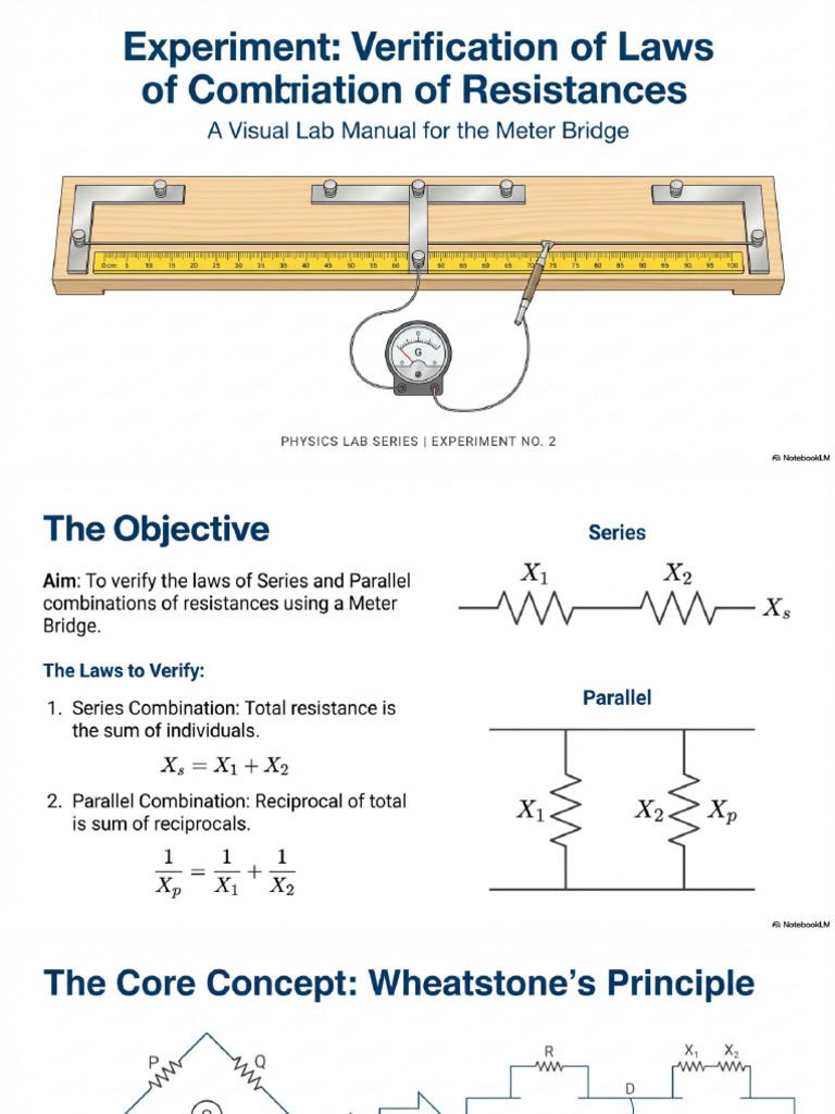 Resistance Combination Verification Using Meter Bridge | PDF