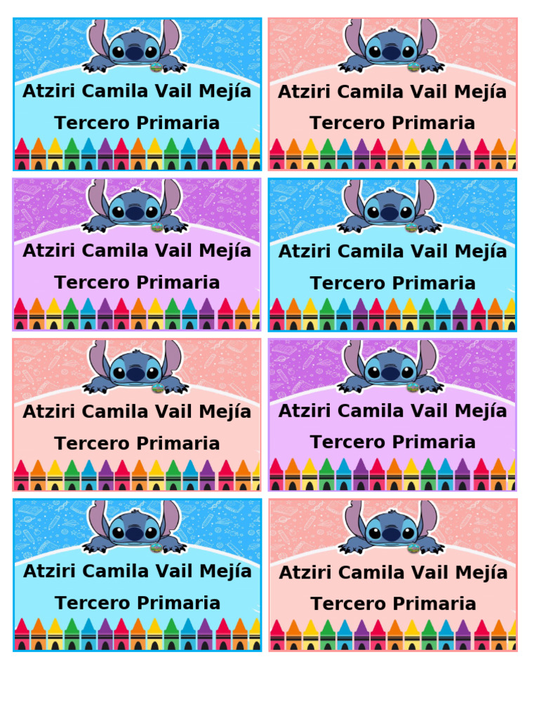 Stickers Stitch | PDF
