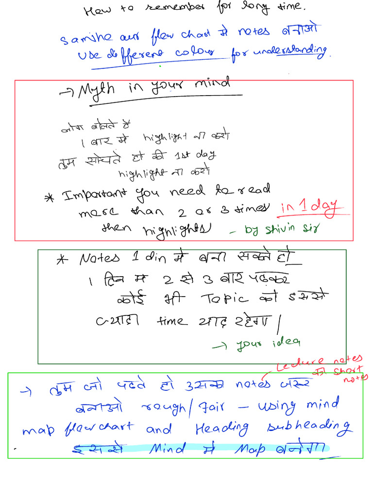 Remember and Note Making | PDF