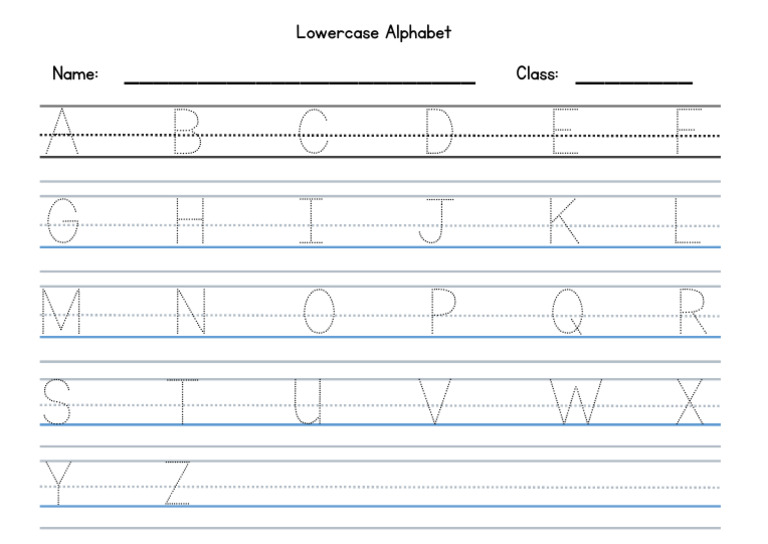 Small Letter Alphabet | PDF