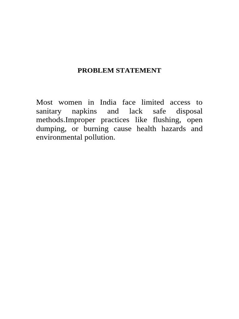 Problem Statement | PDF
