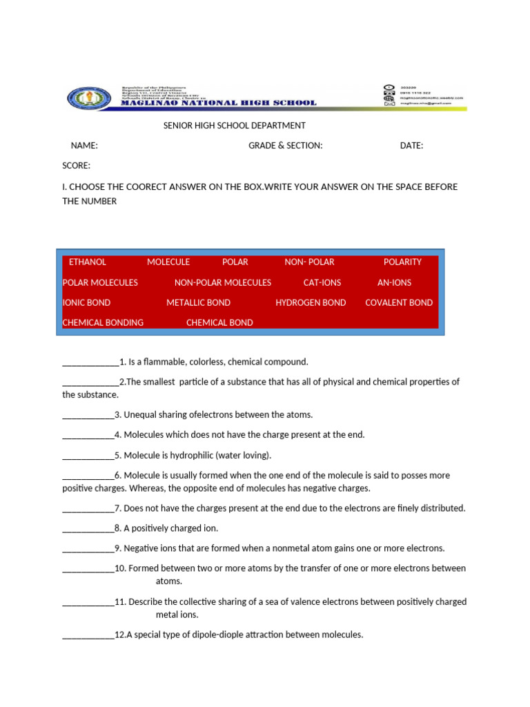 4th Quarter Physical Science | PDF