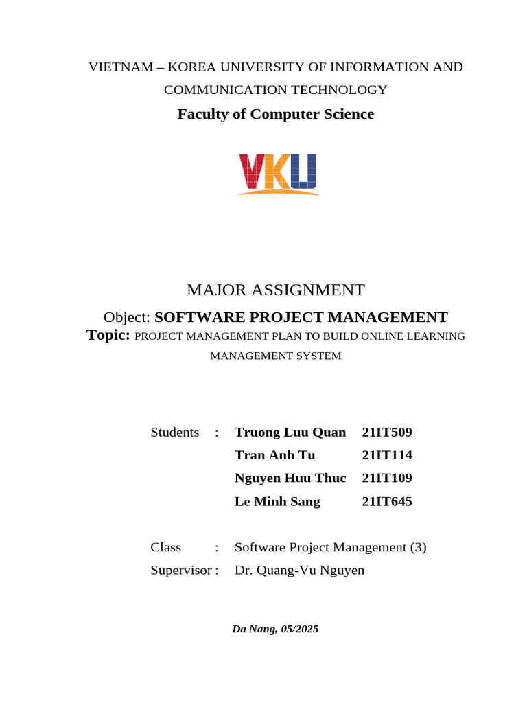 Software Project Management | PDF | Project Management | Educational ...