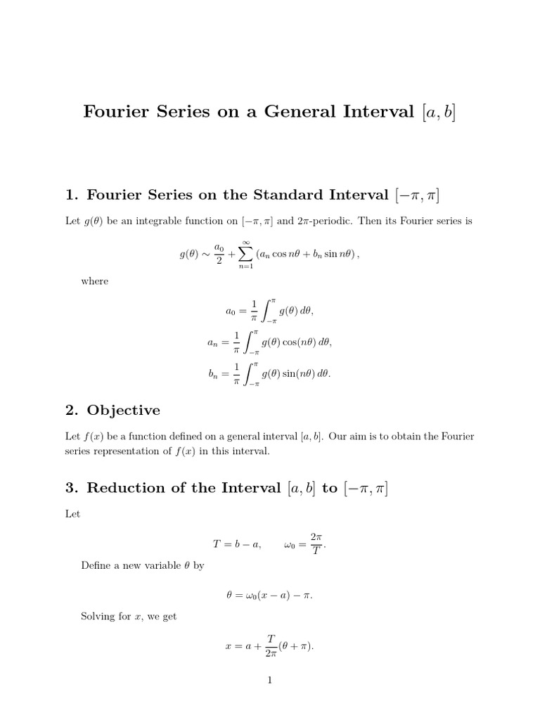 Measure in General Interval | PDF | Fourier Series | Function (Mathematics)