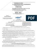 HSN, Inc.: United States Securities and Exchange Commission FORM 10-K