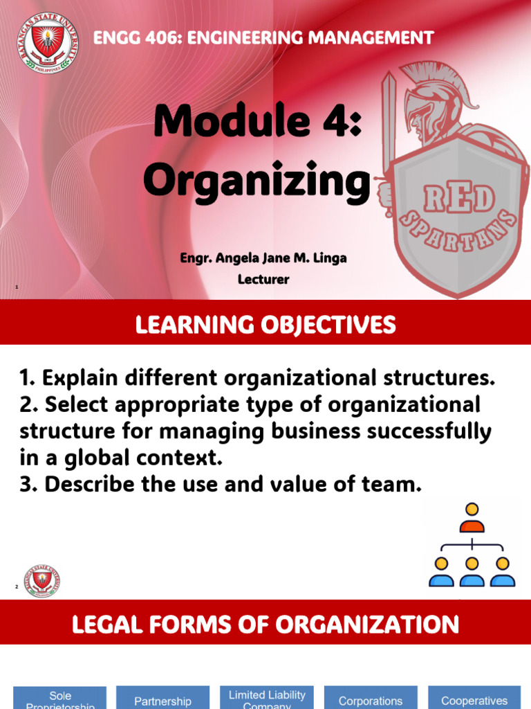 Module 4 Organizing Linga | PDF | Organizational Structure | Value (Ethics)