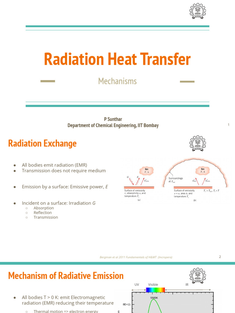HT 1.4 Radiation Heat Transfer | PDF