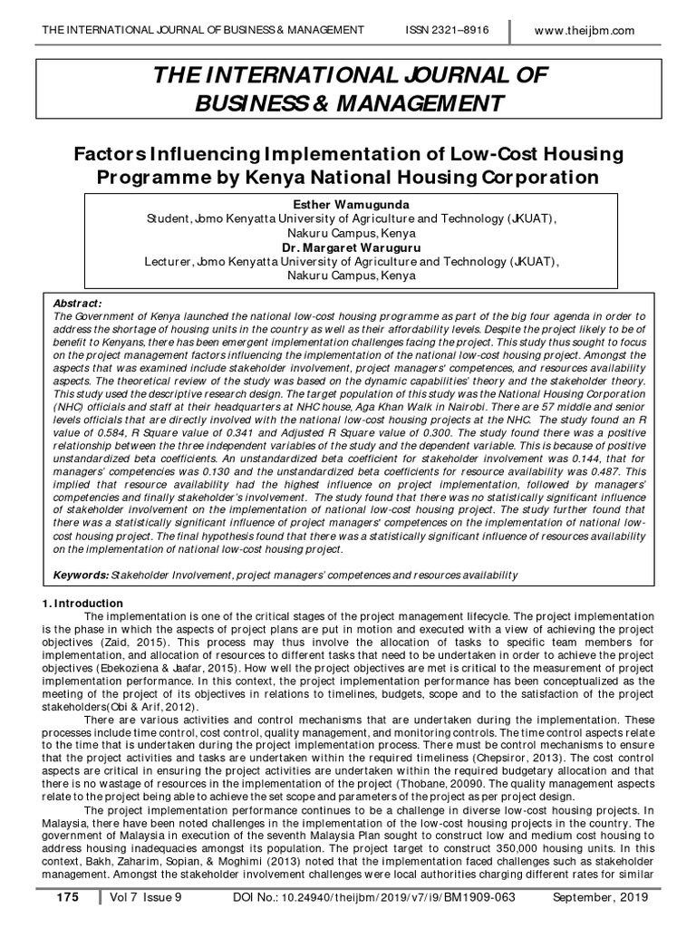 Factors Influencing Implementation of Lo | PDF | Economies