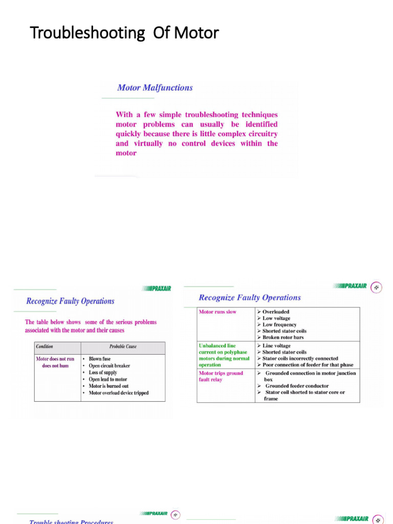 EMD Troubleshooting of Motor | PDF