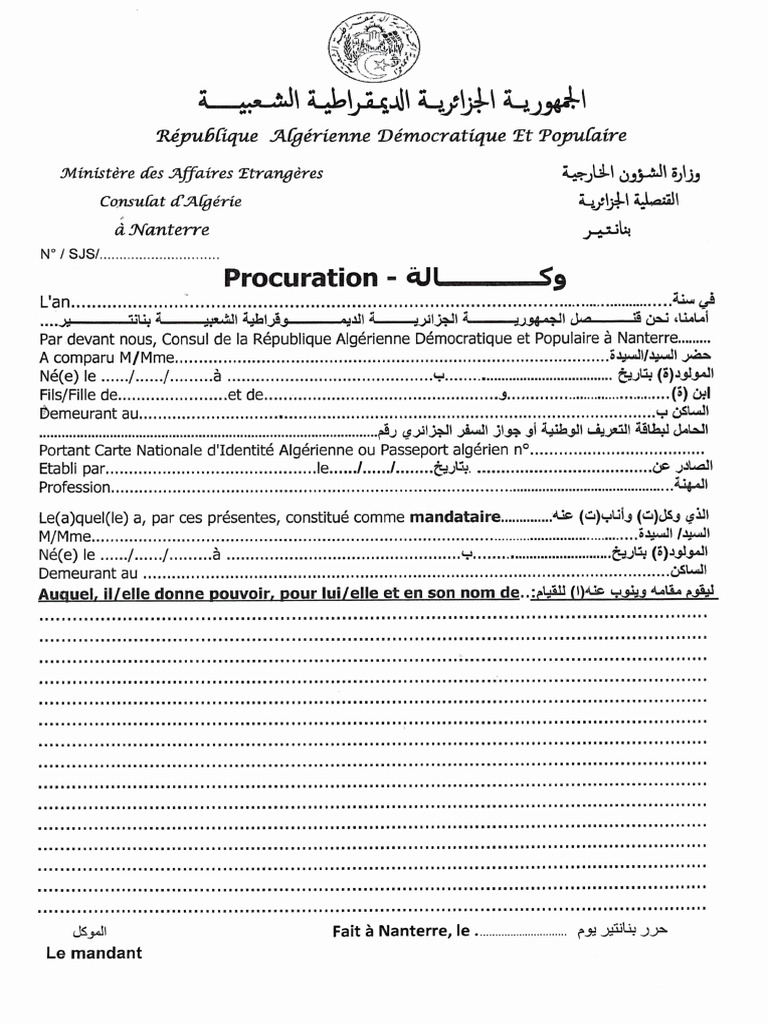 Procuration | PDF