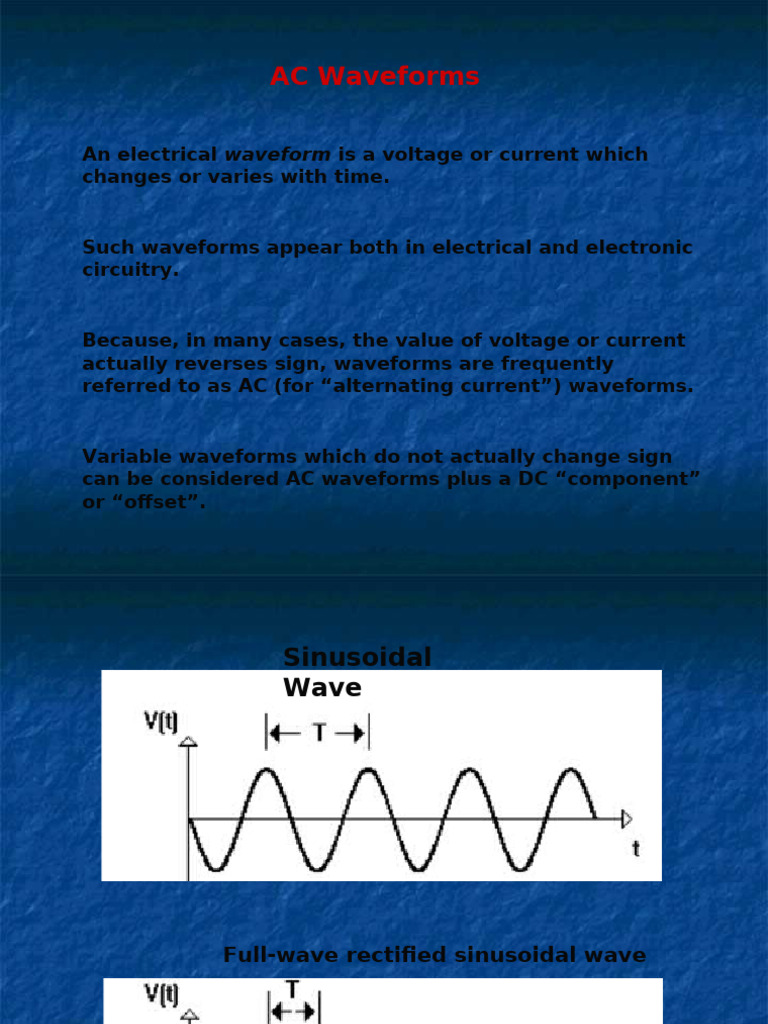 Introduction To AC Waveform - Tagged | PDF | Root Mean Square | Phase ...