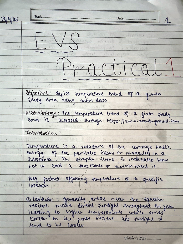 0283 Rishyt Dutta Evs Practical 1 | PDF