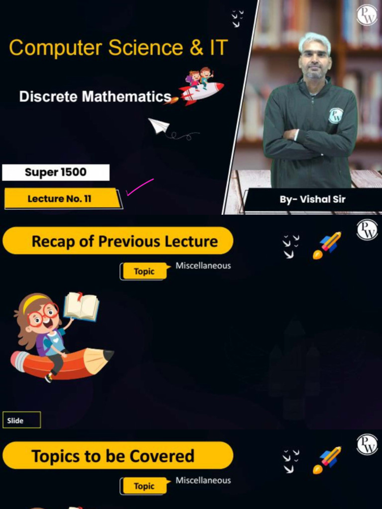 Discrete Mathematics 11 Class Notespdf | PDF