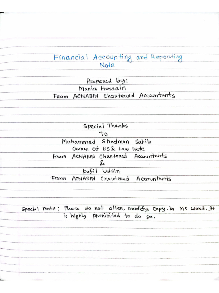 FAR Note Acnabin | PDF