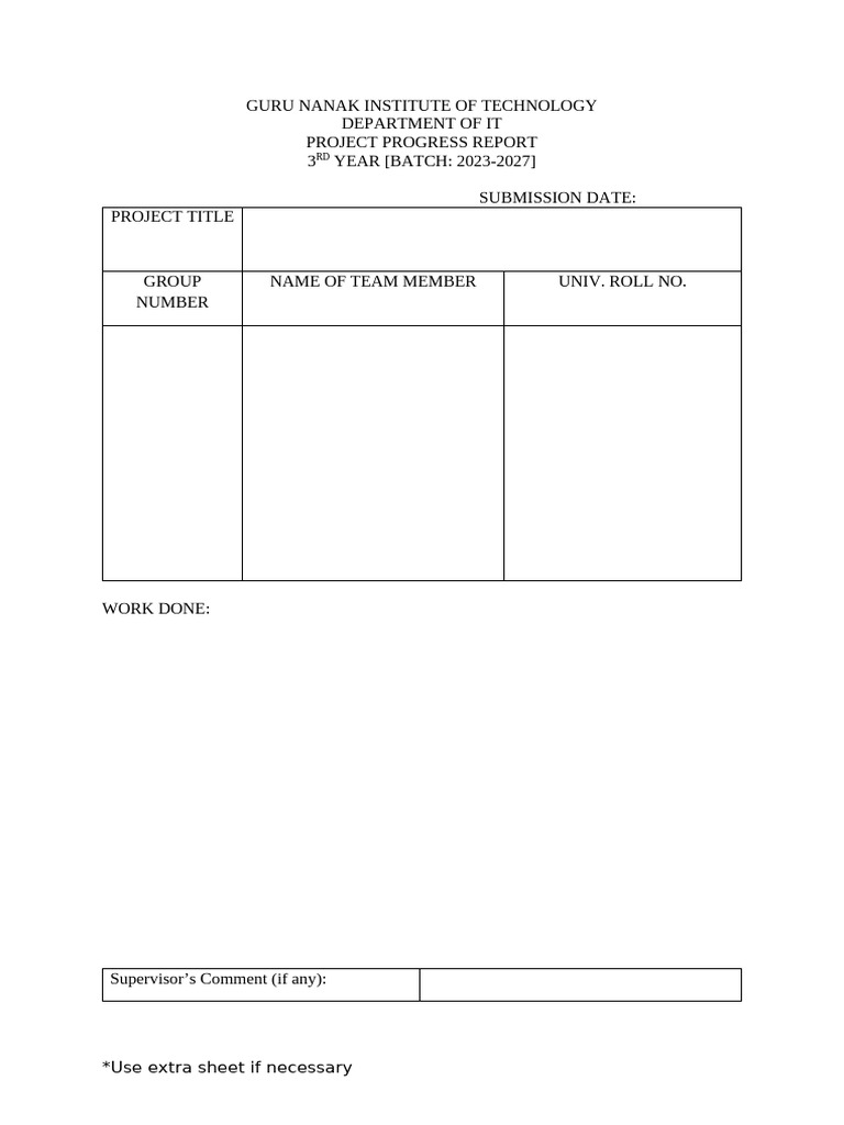 3rd Year Project Progress Document | PDF