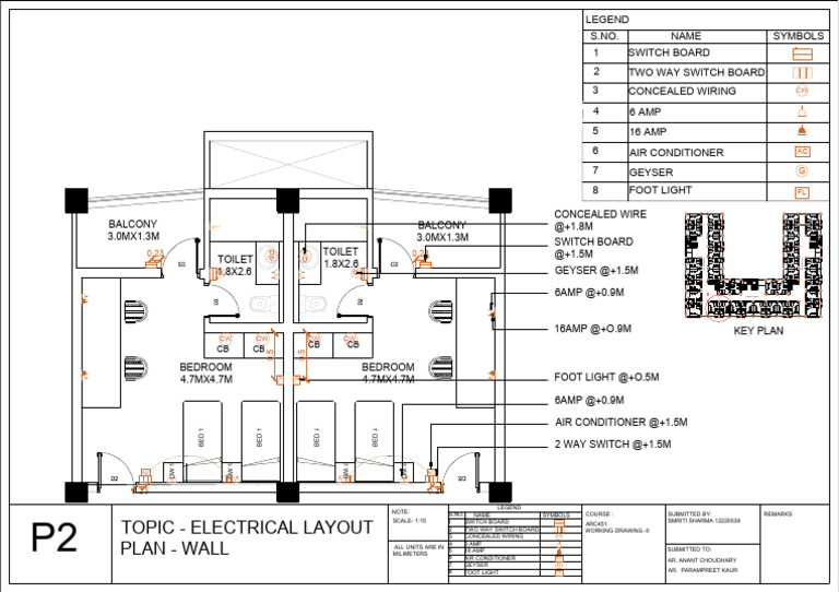 Electrical Layout Wall Ca2 | PDF