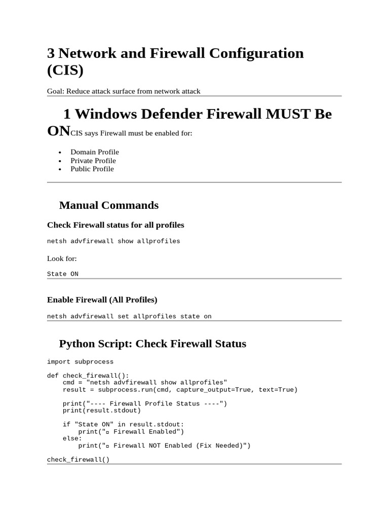 Network and Firewall Configuration | PDF | Windows Registry | Internet ...