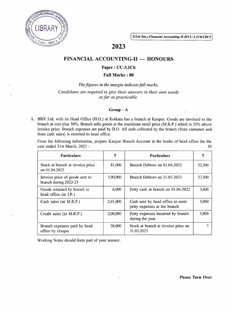 Financial Accounting II CC 3.1ch | PDF