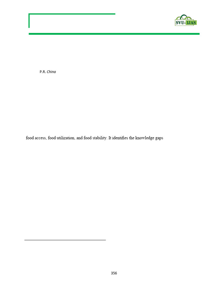 Assessment of Food Security Situation in Afghanistan | PDF | Food ...
