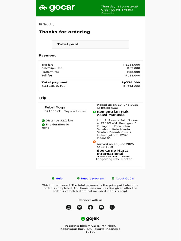 Gocar Put Berangkat | PDF