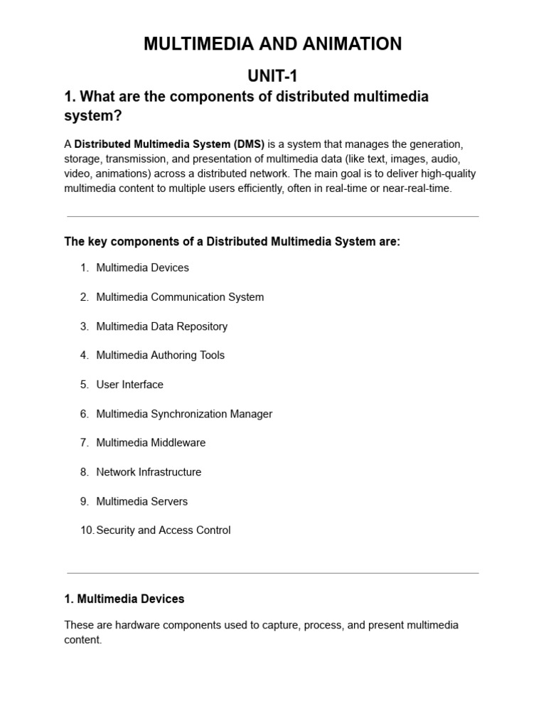 Multimedia and Animation | PDF | Graphics | Computer Graphics