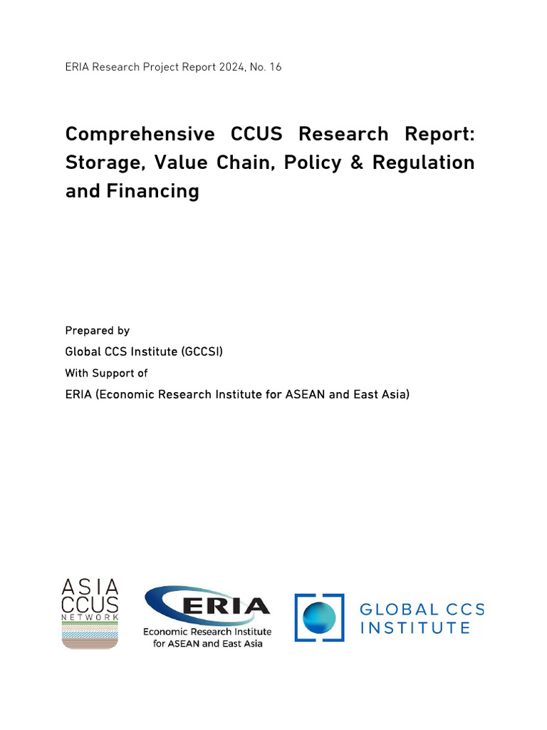 Comprehensive CCUS Research Report | PDF | Carbon Capture And Storage ...