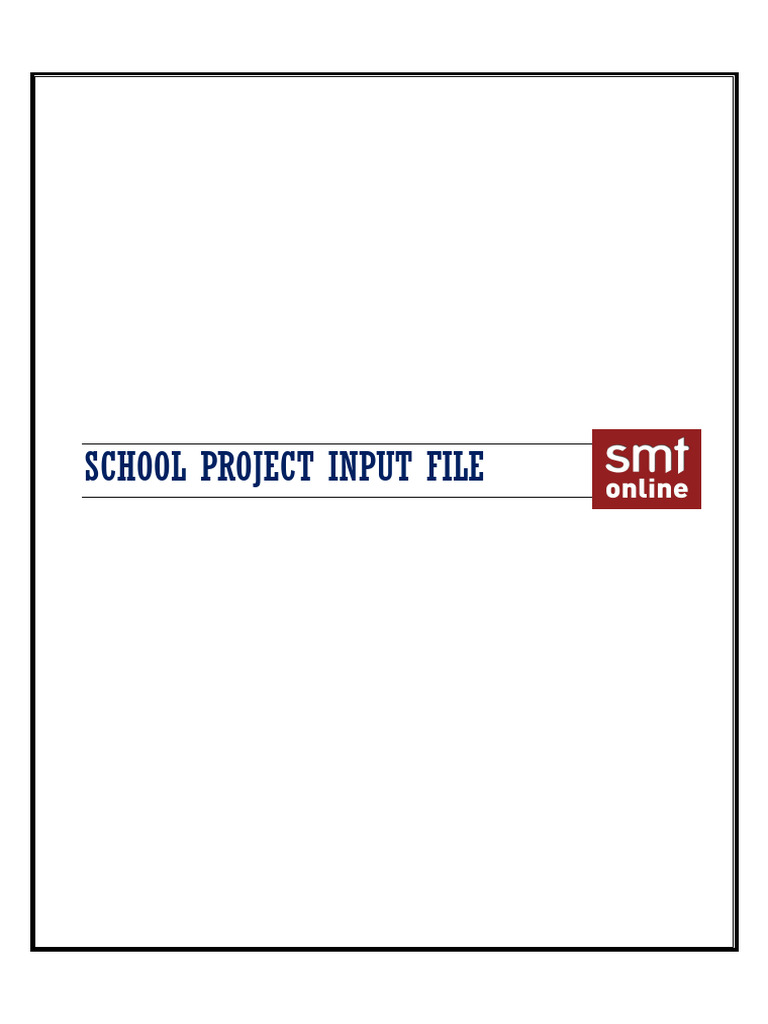 School Project Input File | PDF | Lighting | Ventilation (Architecture)