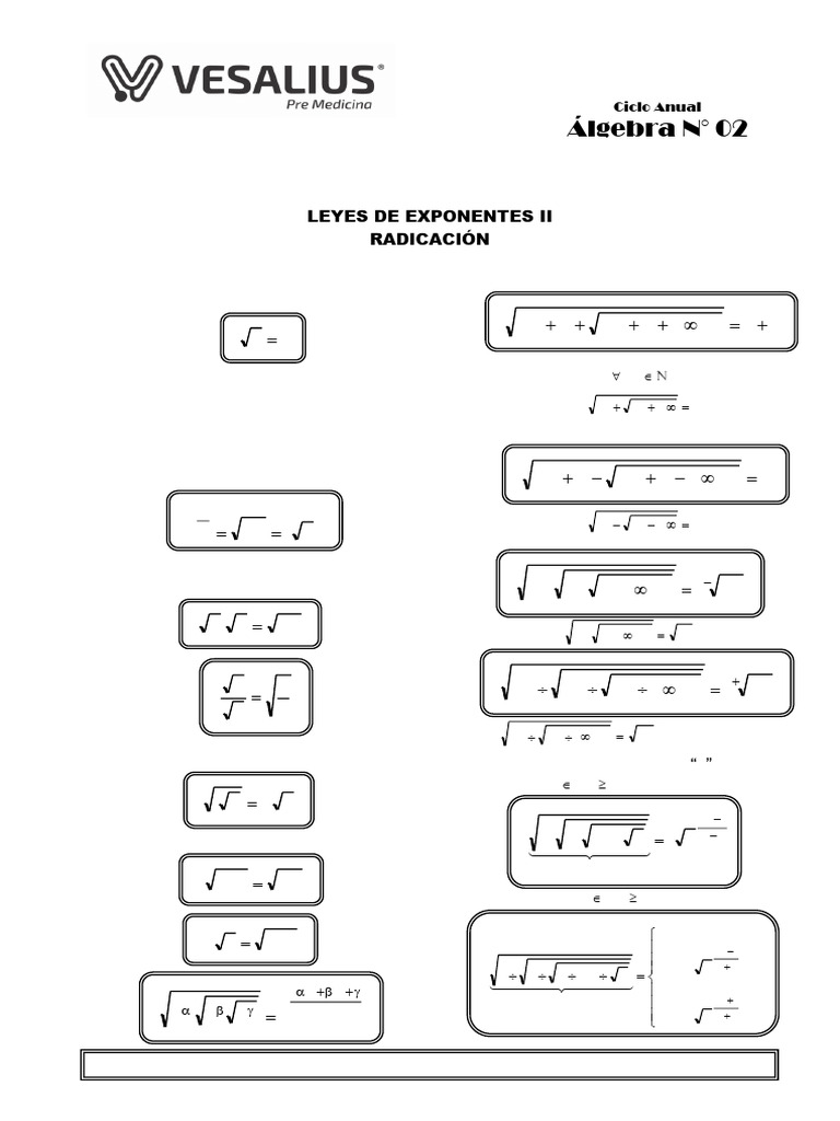4b Sem 02 Álgebra PR | PDF