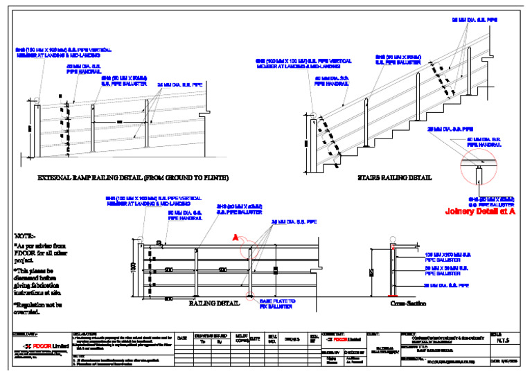 Railing Detail's | PDF