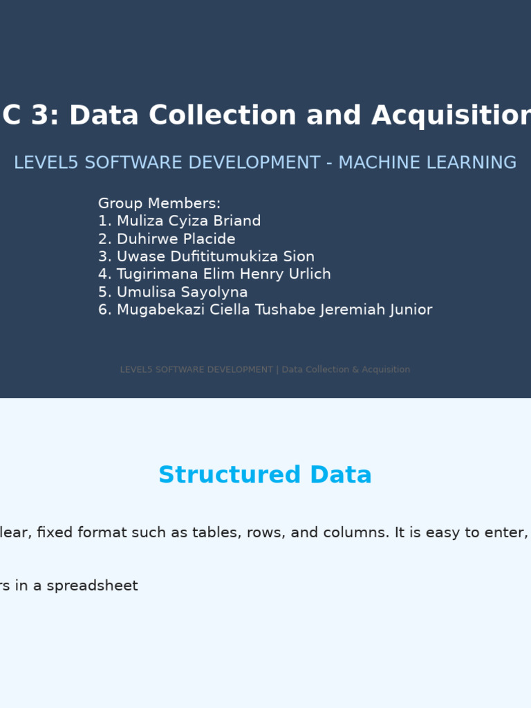 Smart Data Collection Presentation | PDF