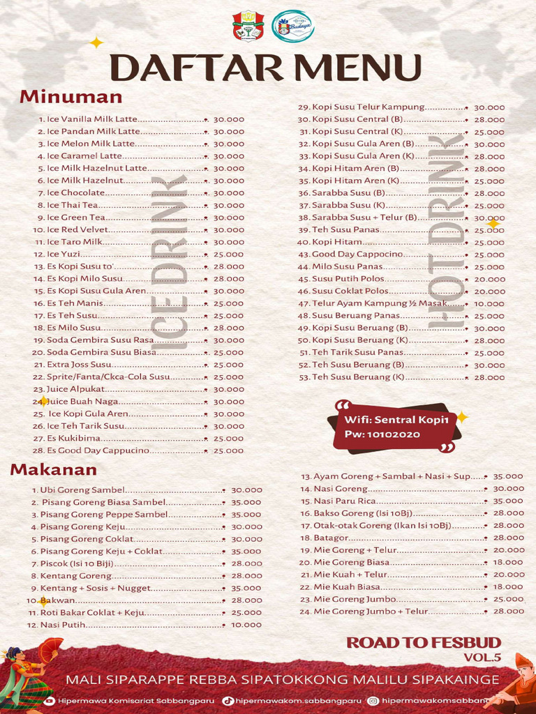 Menu Bazar | PDF