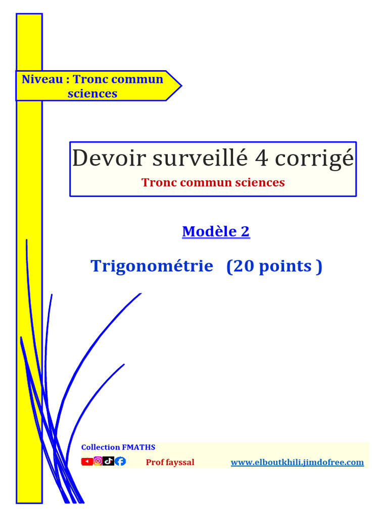 Devoir 4 Corr Modèle 2 Tcs 25 Pub | PDF | Mathématiques | Mathématiques ...