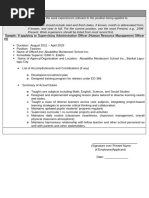 Work Experience Sheet Template | PDF