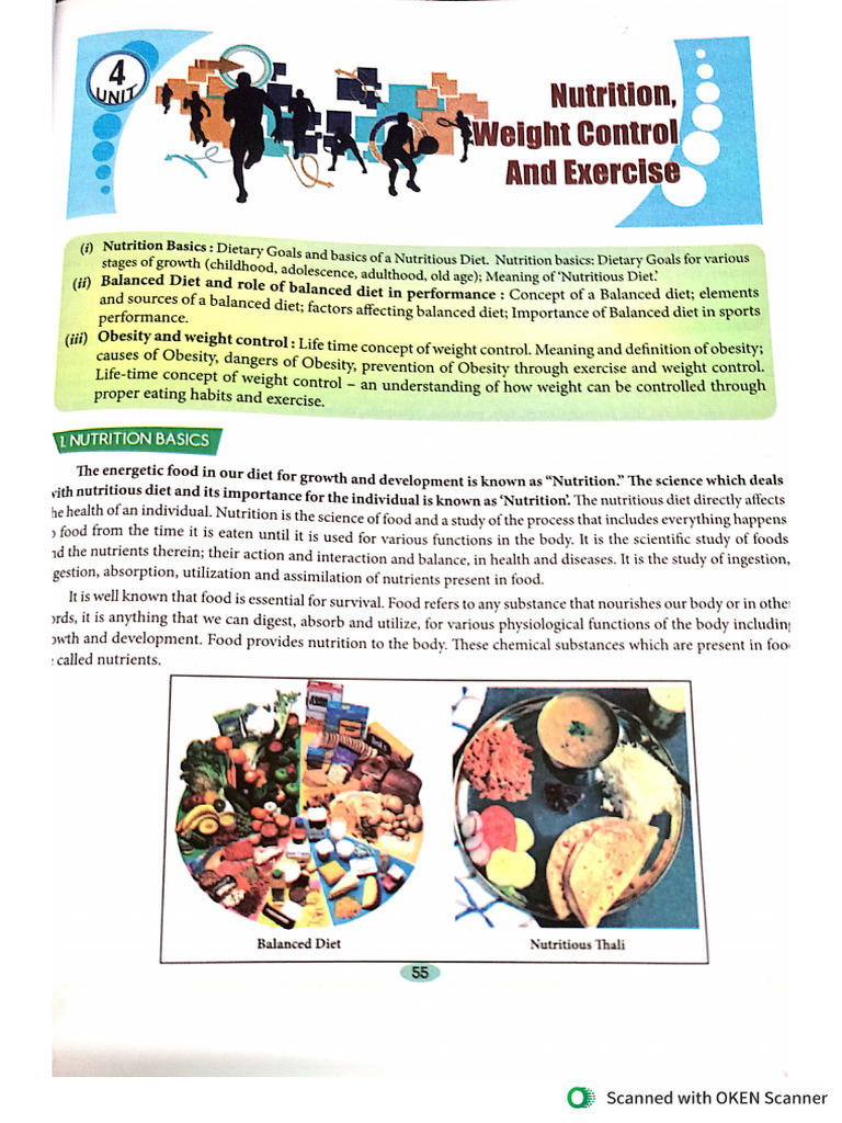 Nutrition, Weight Control and Exercise-1 | PDF