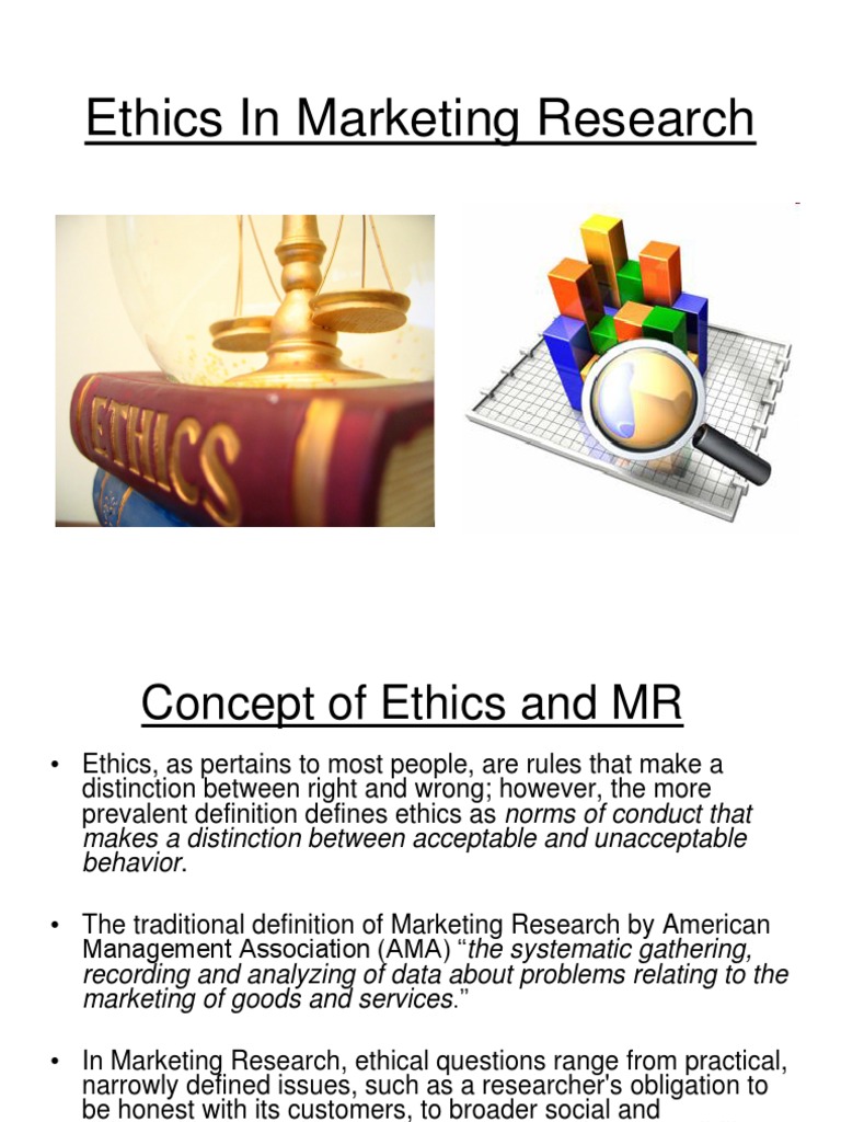 ethics in marketing research ppt