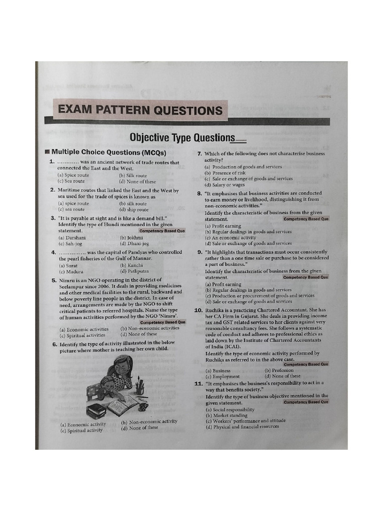Class 11 BST ch10 All in One Questions | PDF