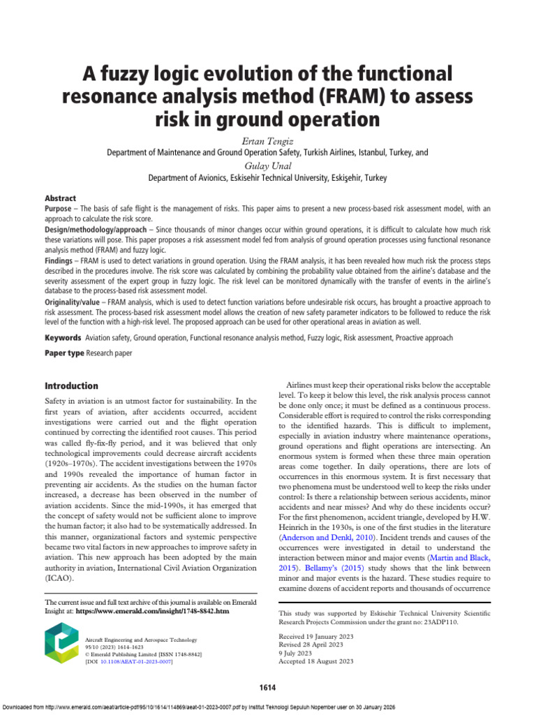 A Fuzzy Logic Evolution of The Functional | PDF | Risk | Risk Assessment