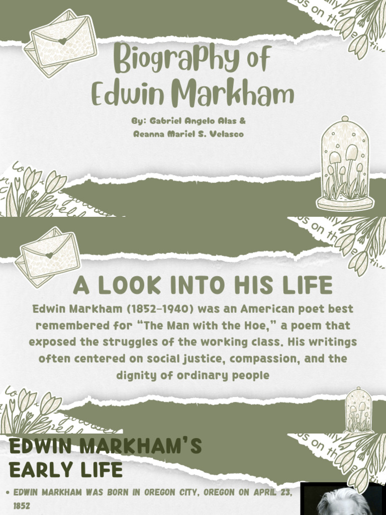 Biography of Edwin Markham | PDF