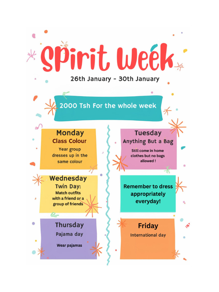 Spirit Week | PDF