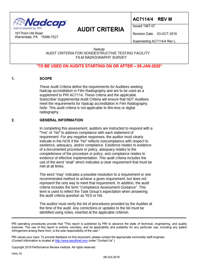 Ac7114 4 Rev M Final Editorial 2dec | PDF | Calibration | Audit