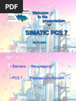 Welcome To The Presentation Of: Simatic Pcs 7