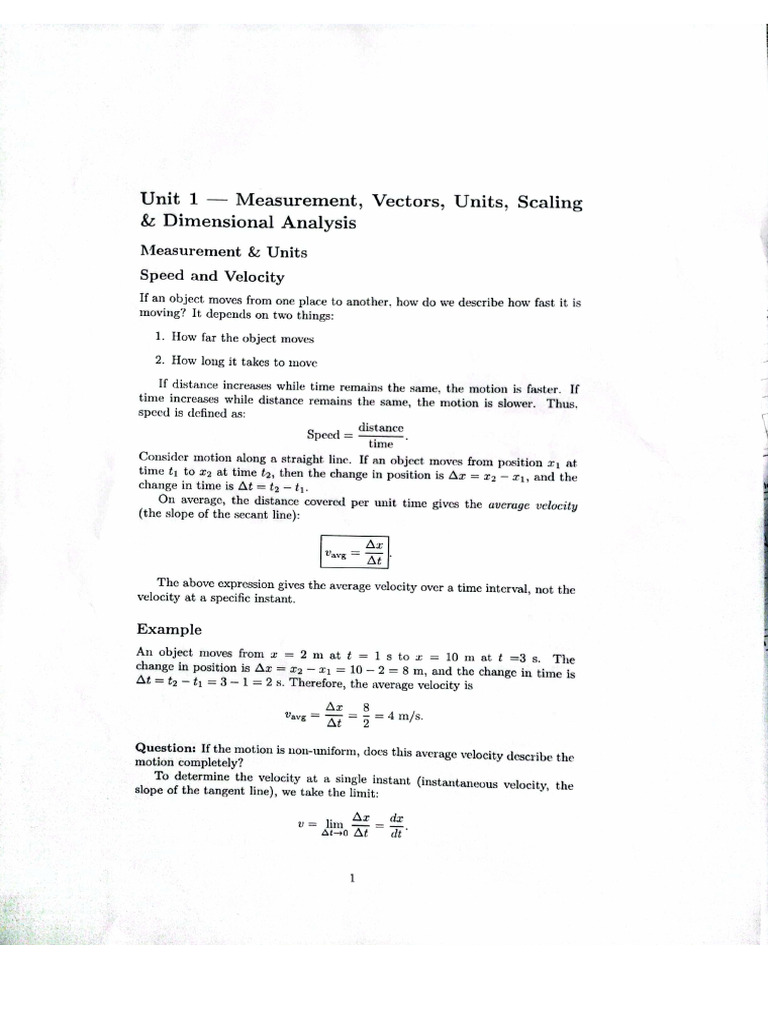Physics 1st Lecture | PDF