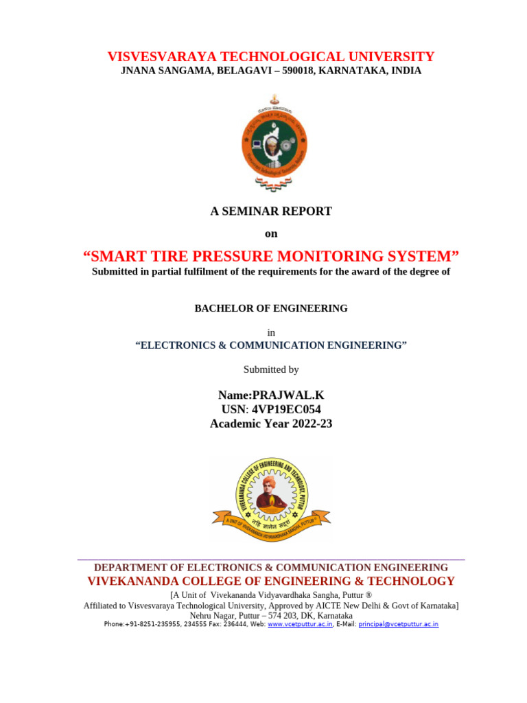1seminar Report CoverPage | PDF