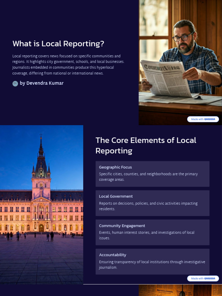 What Is Local Reporting | PDF | News | Journalism