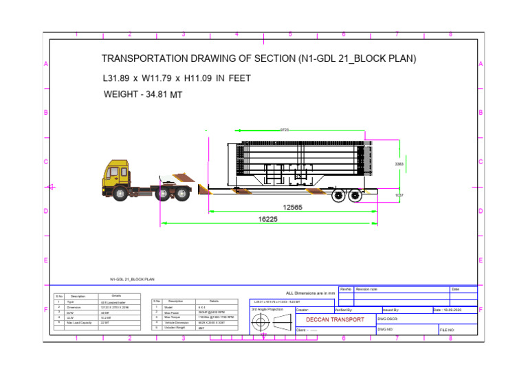 1 Segment Section (n1-Gdl 21 - Block Plan) | PDF | Vehicles | Land Vehicles