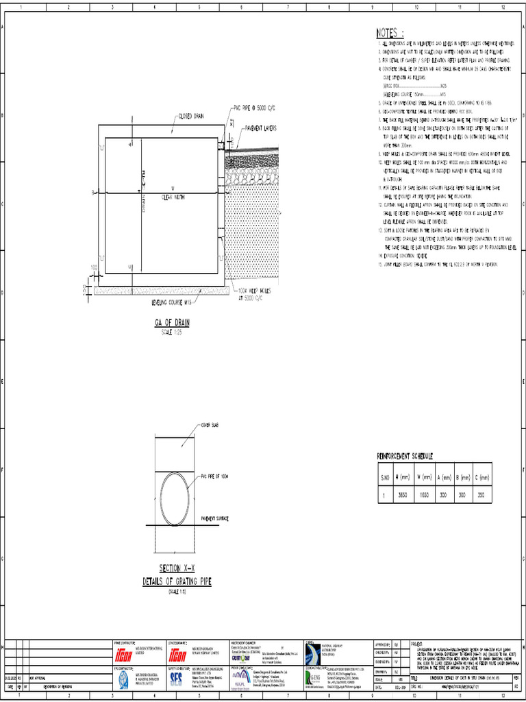 RCC Cast in Situ - Drain-1 X 3.6 x1.65 GA | PDF