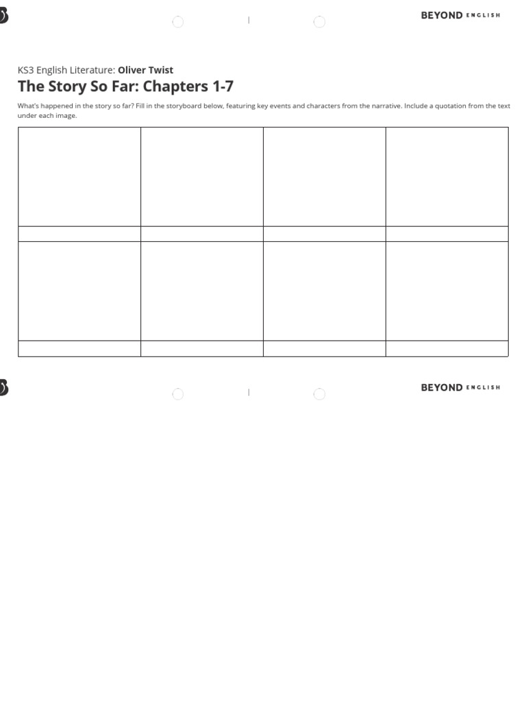 The Story So Far - Chapters 1-7 Storyboard-Editable | PDF