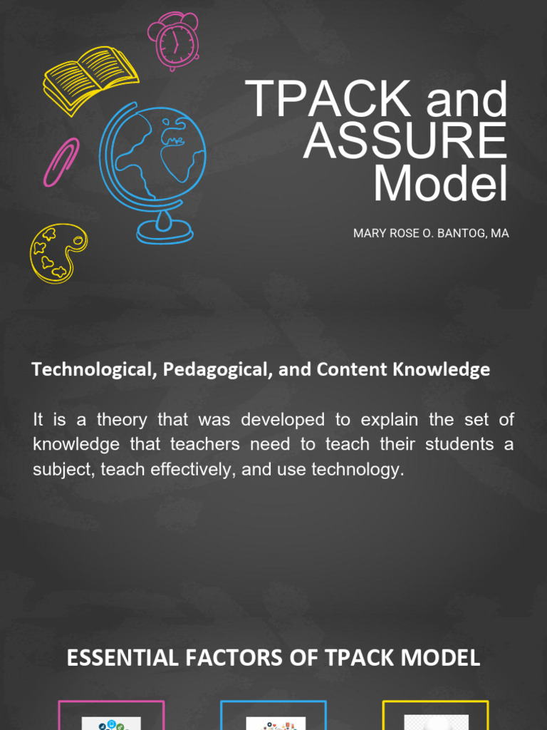 TTL1 TPACK and ASSURE Model | PDF | Pedagogy | Educational Technology