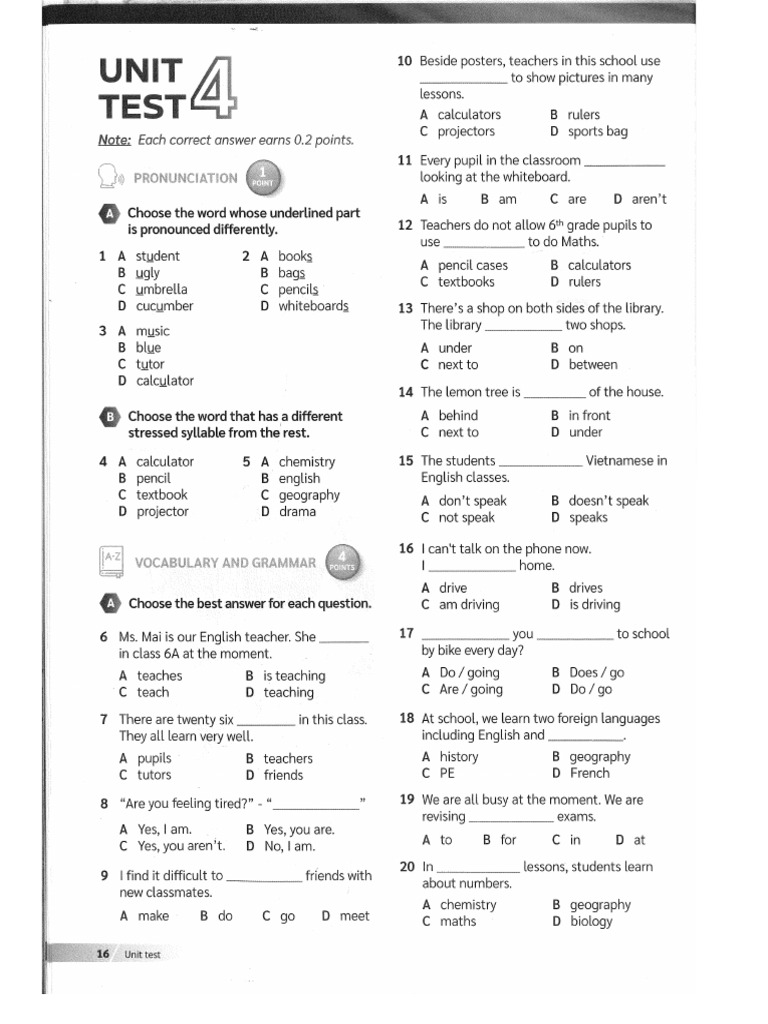 Unit 4 5 Grade 6 | PDF