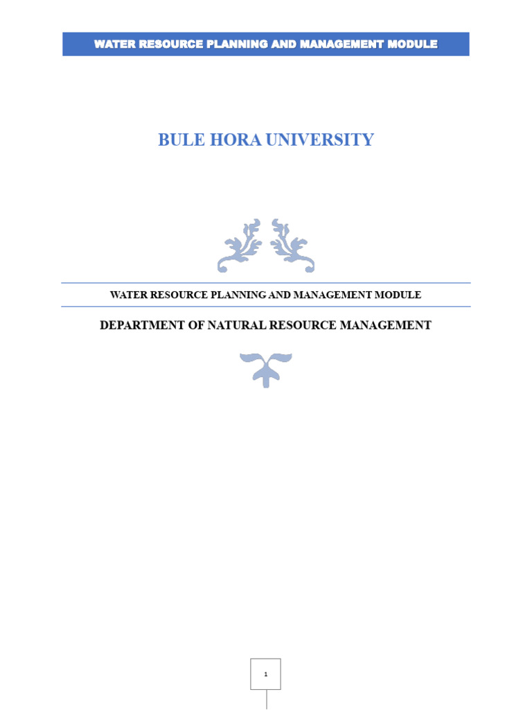 WRPM Module | PDF | Food Security | Water Scarcity